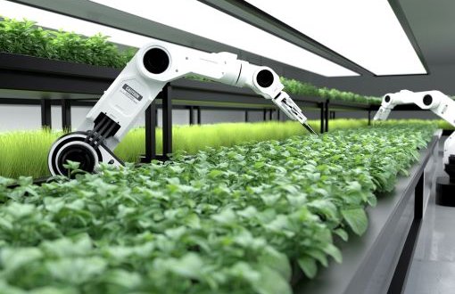 hodowla roślin obsługiwana przez roboty